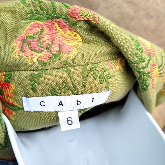 Cabi Floral Embroidered Blazer Jacket Sz S - Picture 2 of 11